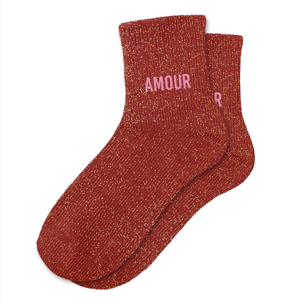 Chaussettes à paillettes: Amour