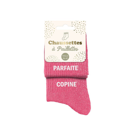 Chaussettes à paillettes: Parfaite-Copine