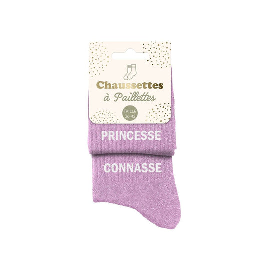 Chaussettes à paillettes: Princesse-Connasse