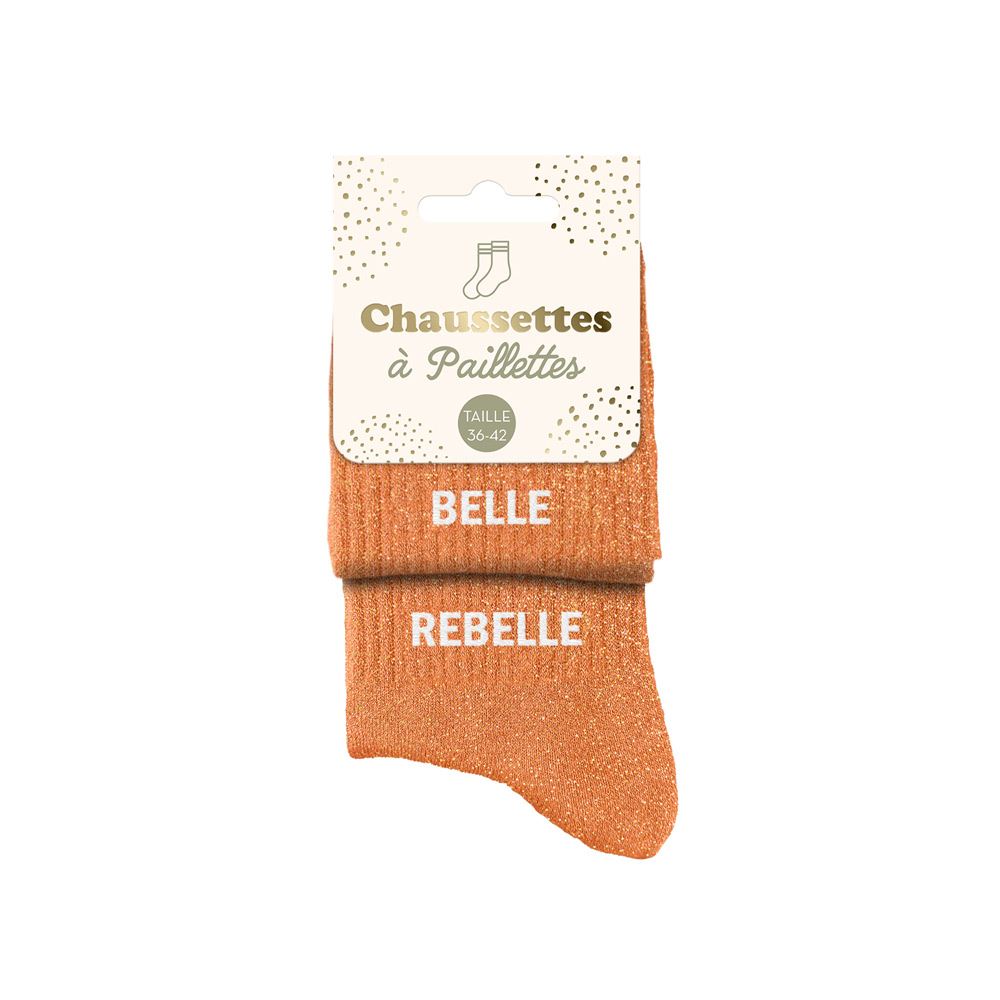 Chaussettes à paillettes: Belle-Rebelle