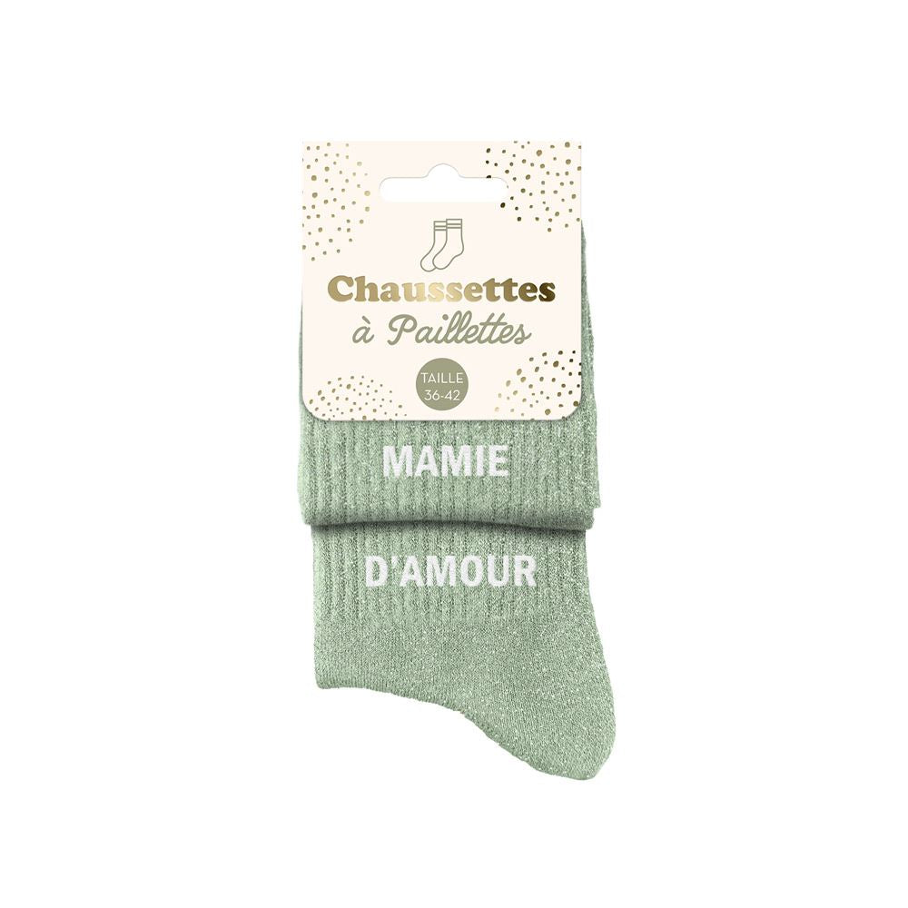 Chaussettes à paillettes: Mamie-D'amour