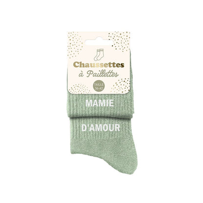 Chaussettes à paillettes: Mamie-D'amour