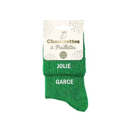 Chaussettes à paillettes: Jolie-Garce