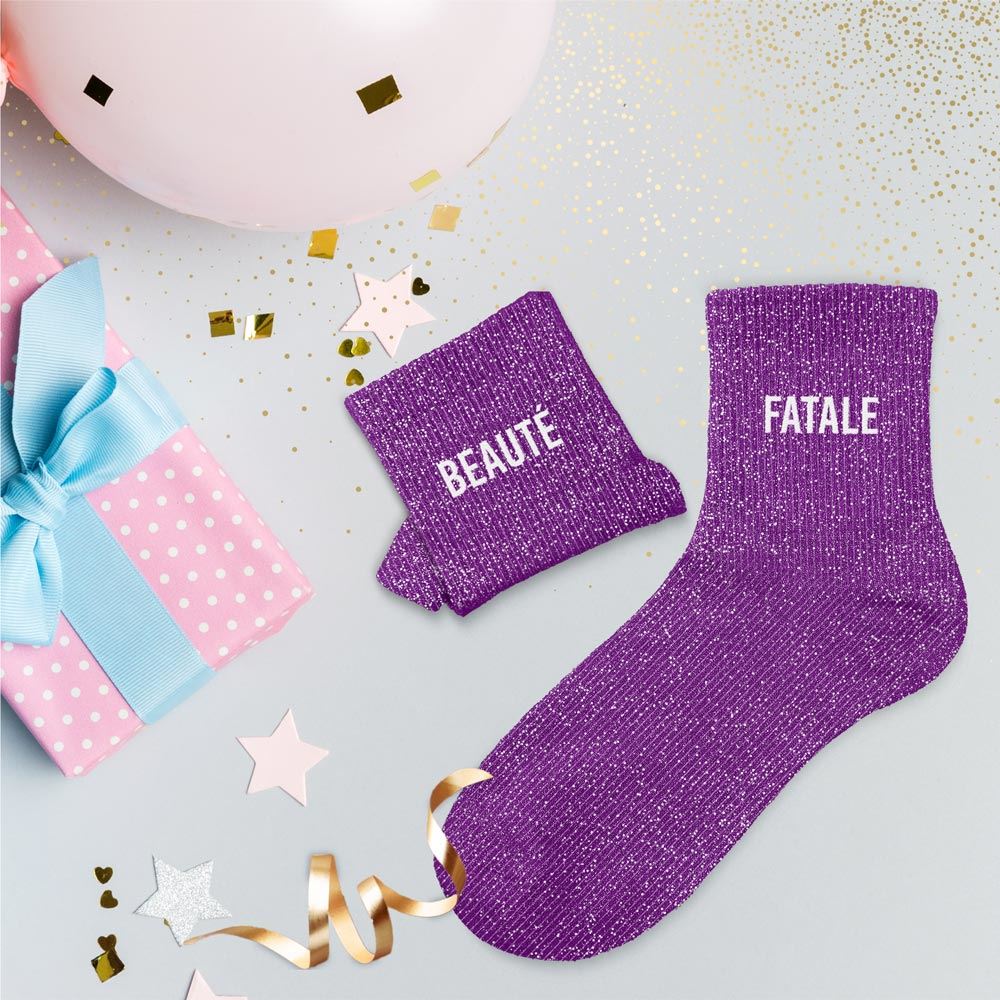Chaussettes à paillettes: Beauté-Fatale