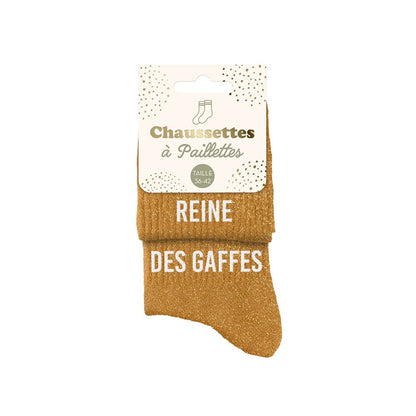 Chaussettes à paillettes: Reine-Des gaffes