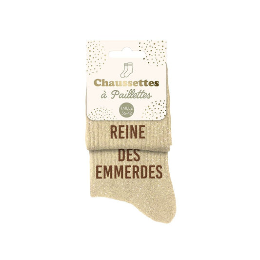 Chaussettes à paillettes: Reine-Des emmerdes