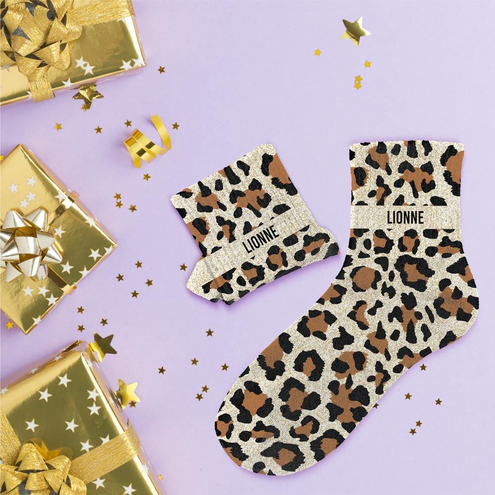 Chaussettes à paillettes: Lionne