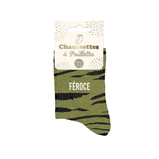 Chaussettes à paillettes: Féroce