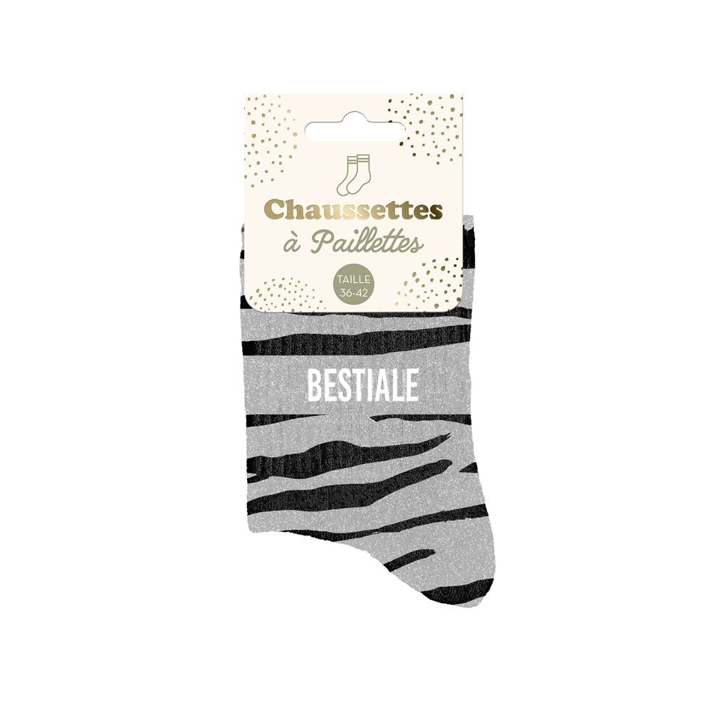 Chaussettes à paillettes: Bestiale
