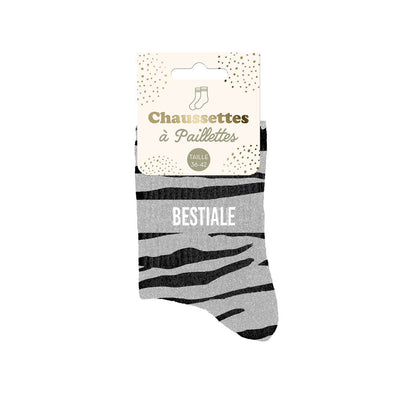 Chaussettes à paillettes: Bestiale