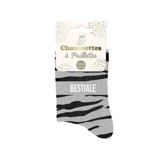 Chaussettes à paillettes: Bestiale