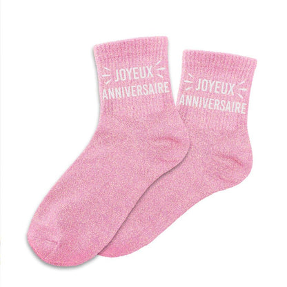 Chaussettes à paillettes: Joyeux anniversaire