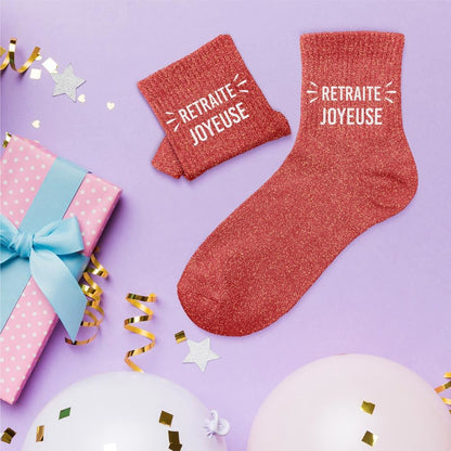Chaussettes à paillettes: Retraite joyeuse