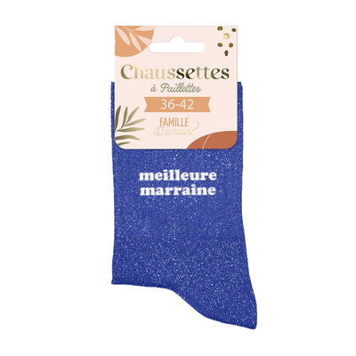 Chaussettes à paillettes: Meilleure marraine