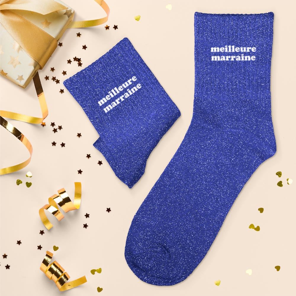 Chaussettes à paillettes: Meilleure marraine