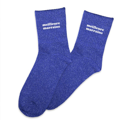 Chaussettes à paillettes: Meilleure marraine