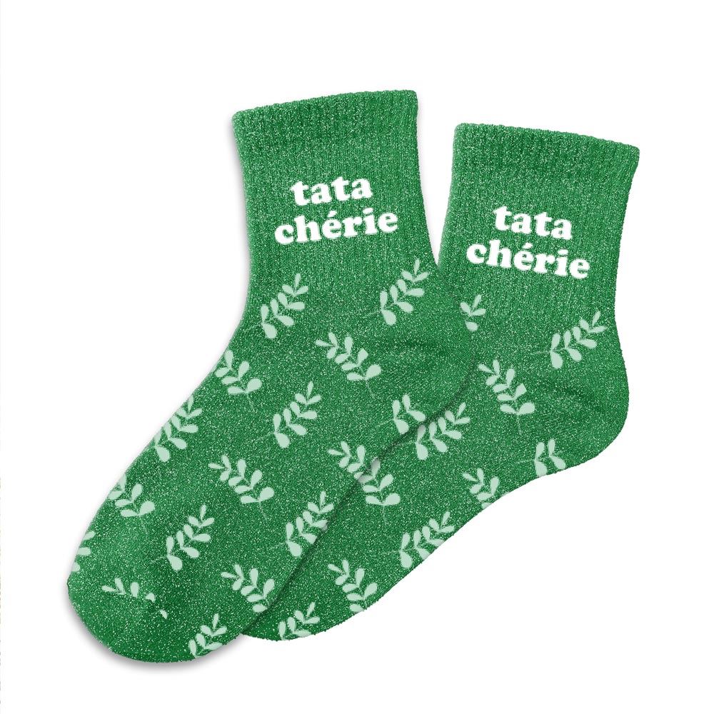 Chaussettes à paillettes: Tata chérie