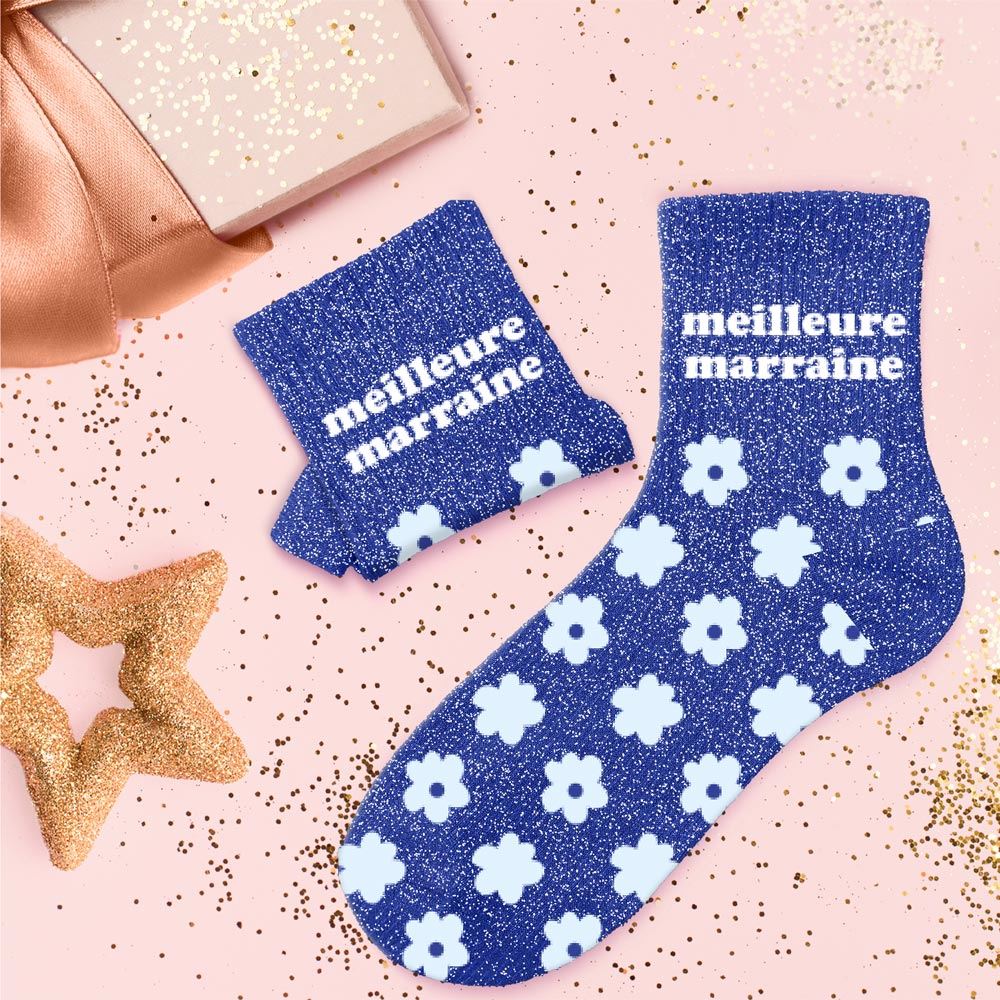 Chaussettes à paillettes: Meilleure marraine