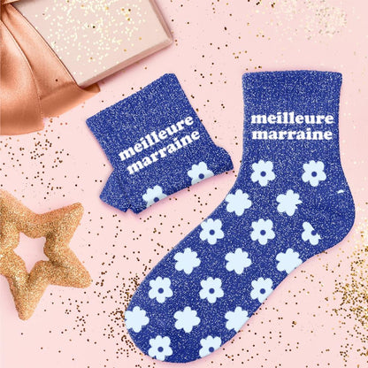Chaussettes à paillettes: Meilleure marraine