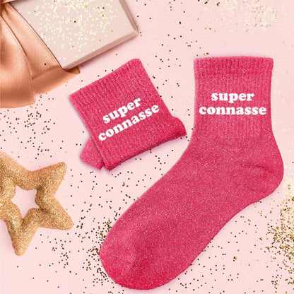 Chaussettes à paillettes: Super connasse