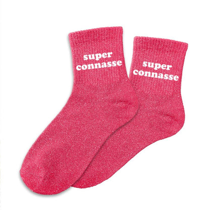 Chaussettes à paillettes: Super connasse