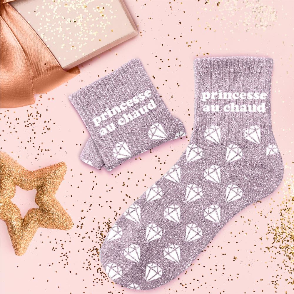 Chaussettes à paillettes: Princesse au chaud
