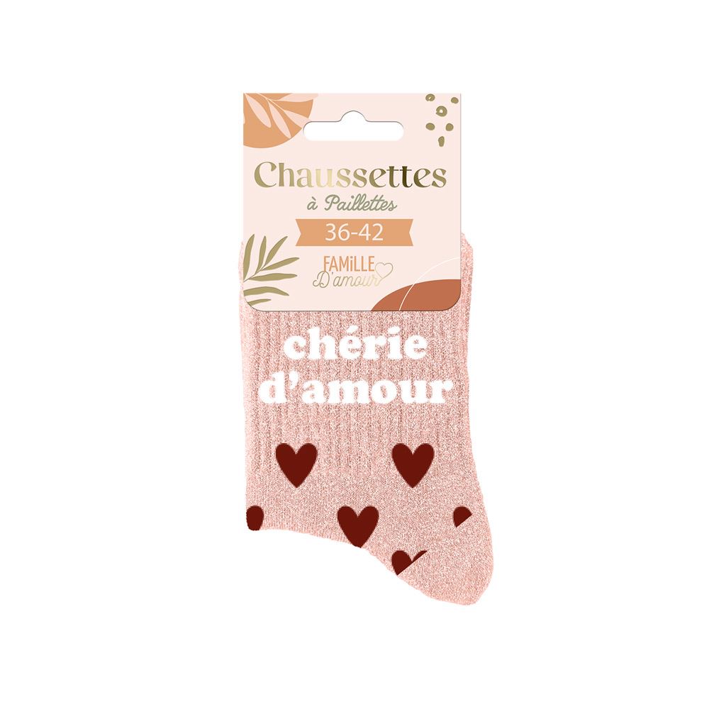 Chaussettes à paillettes: Chérie d'amour