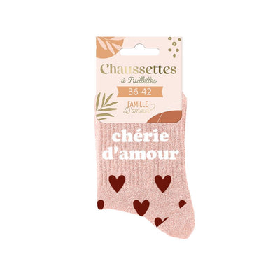 Chaussettes à paillettes: Chérie d'amour