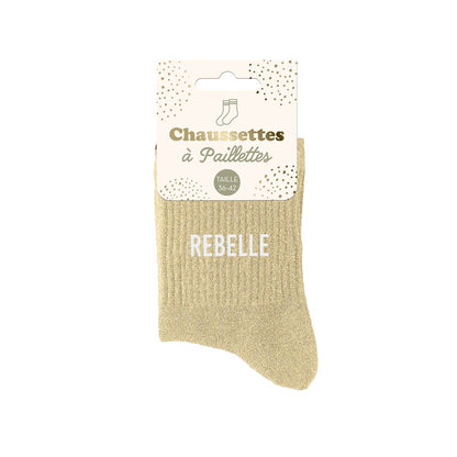 Chaussettes à paillettes: Rebelle