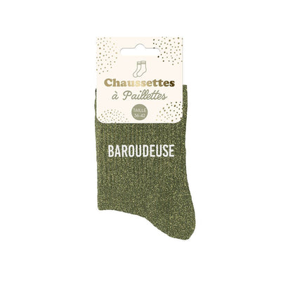 Chaussettes à paillettes: Baroudeuse