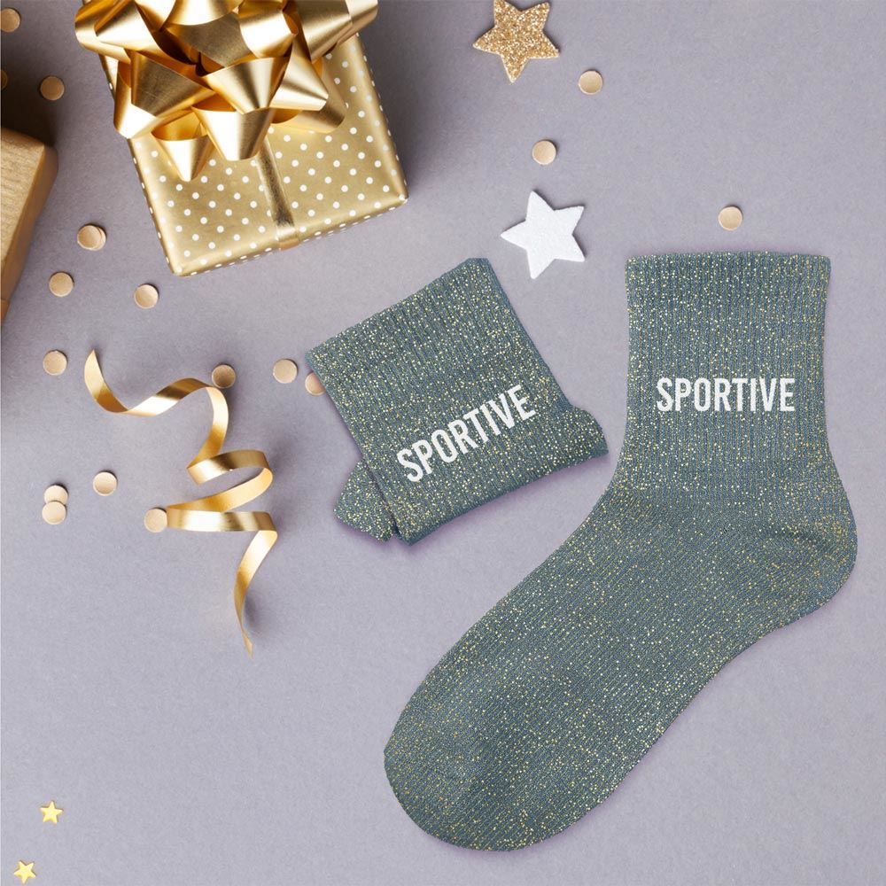 Chaussettes à paillettes: Sportive