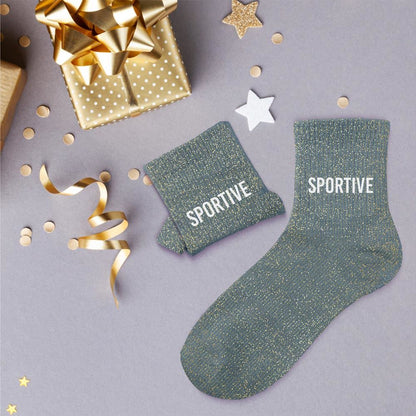 Chaussettes à paillettes: Sportive
