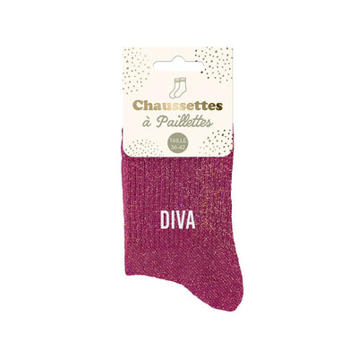 Chaussettes à paillettes: Diva