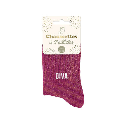 Chaussettes à paillettes: Diva