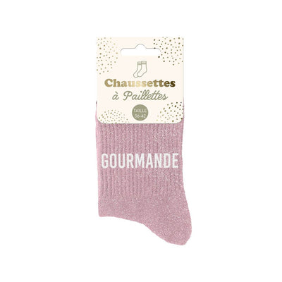Chaussettes à paillettes: Gourmande