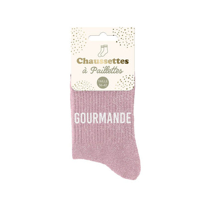 Chaussettes à paillettes: Gourmande