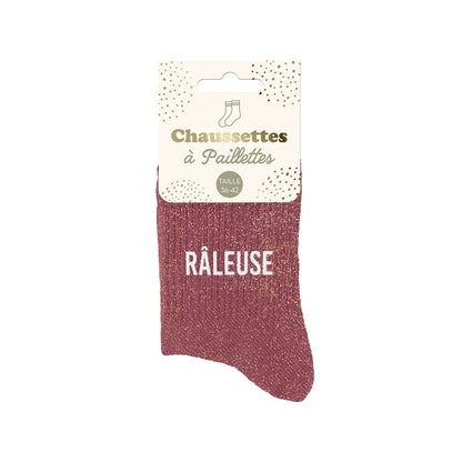 Chaussettes à paillettes: Râleuse