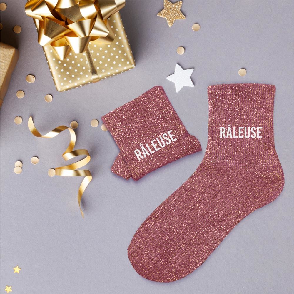 Chaussettes à paillettes: Râleuse
