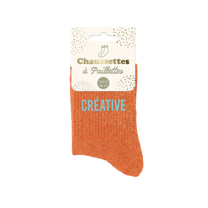 Chaussettes à paillettes: Créative