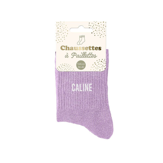 Chaussettes à paillettes: Caline