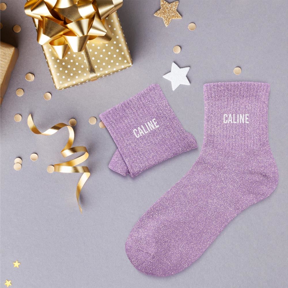 Chaussettes à paillettes: Caline