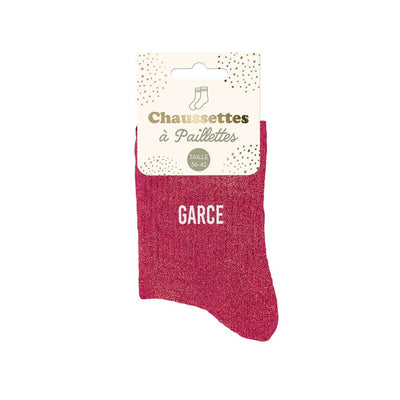 Chaussettes à paillettes: Garce
