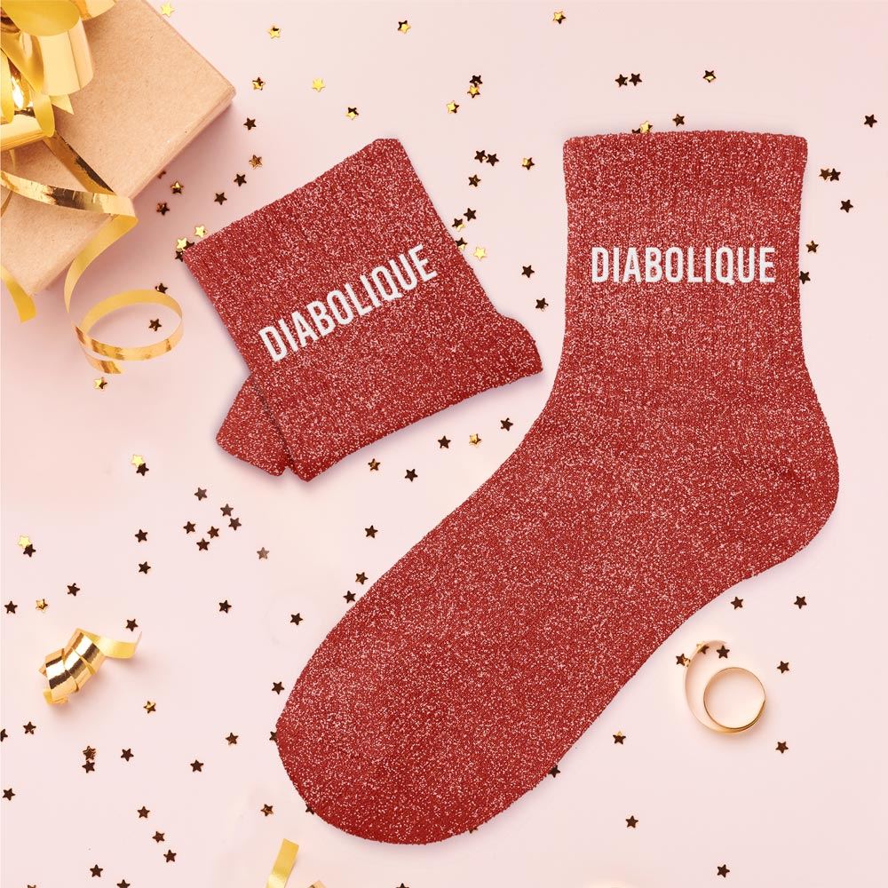 Chaussettes à paillettes: Diabolique