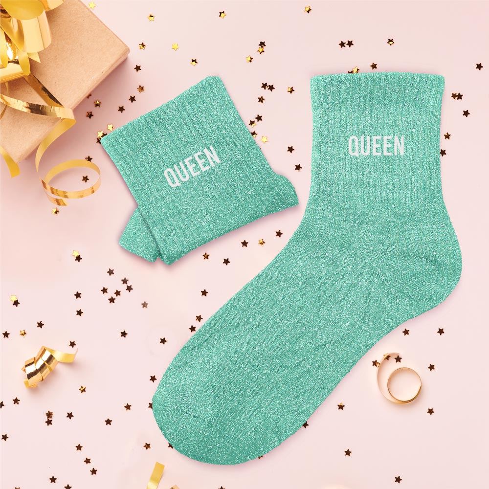 Chaussettes à paillettes: Queen