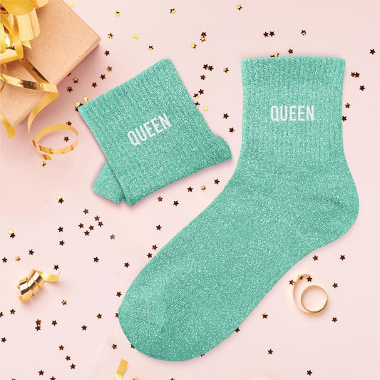 Chaussettes à paillettes: Queen
