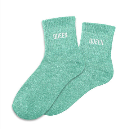 Chaussettes à paillettes: Queen