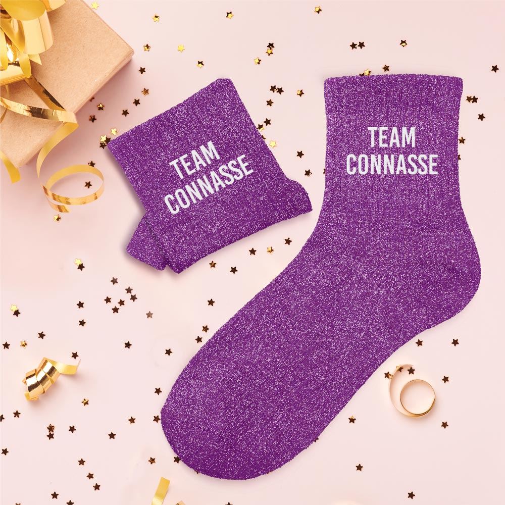 Chaussettes à paillettes: Team connasse