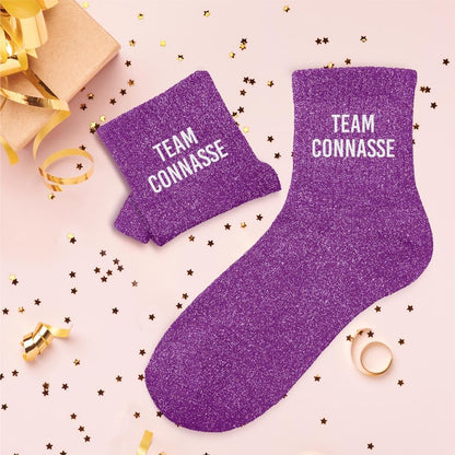 Chaussettes à paillettes: Team connasse