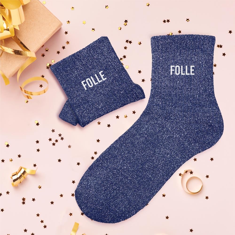 Chaussettes à paillettes: Folle