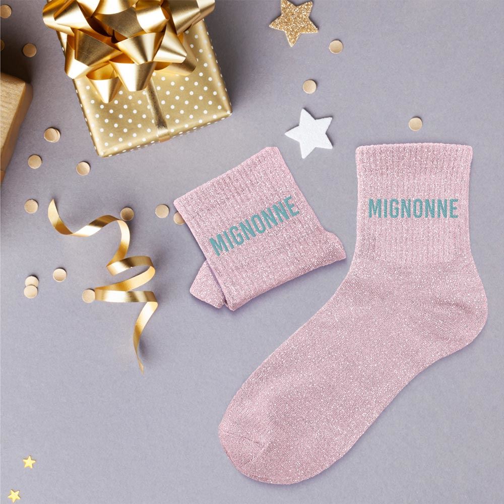 Chaussettes à paillettes: Mignonne